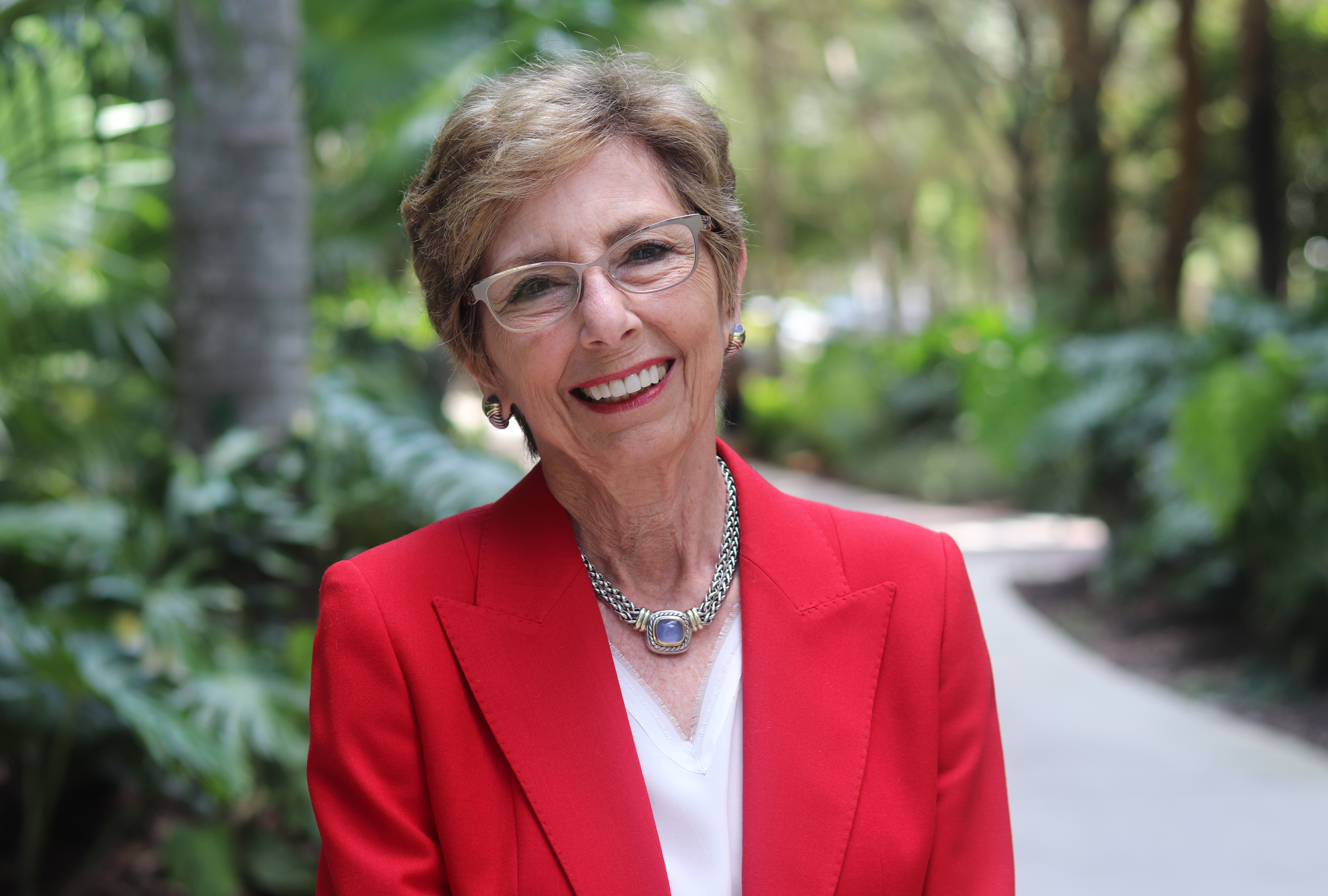 Nancy Bailey poses, smiling.