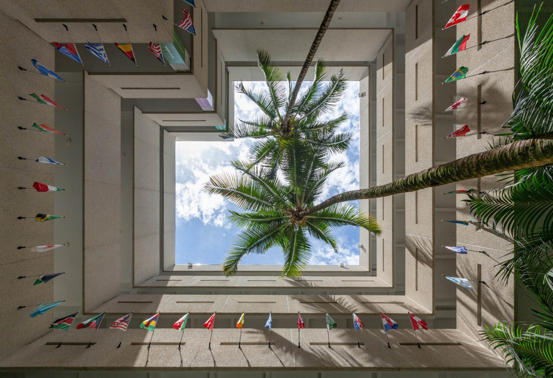 Miami Herbert Courtyard Flags